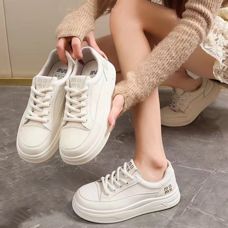 软底设计软面2026年春季新款百搭休闲女鞋增高小香风平底休闲板鞋,女鞋,休闲板鞋,淘宝优惠券,粉丝福利购,淘宝优惠卷