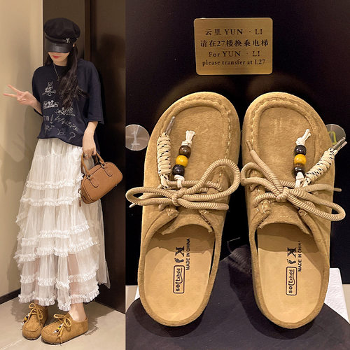 时尚休闲勃肯鞋女2025秋