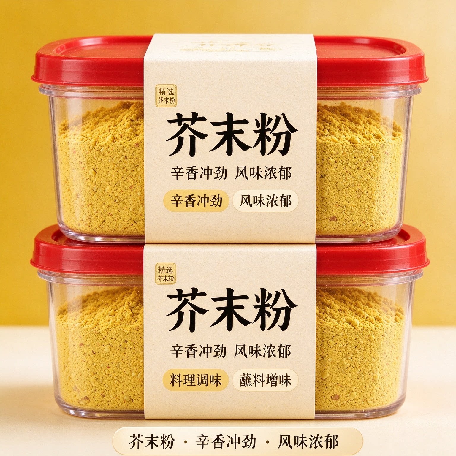 正宗无添加黄芥末粉凉皮专用