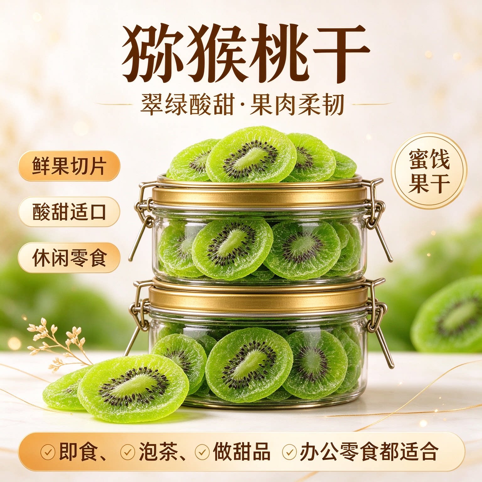 猕猴桃干片果脯蜜饯零食