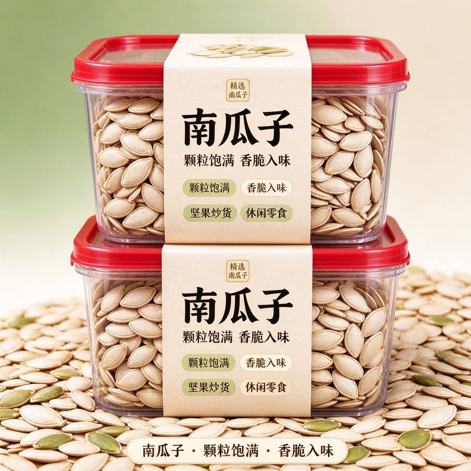 新货罐装椒盐原味熟南瓜子