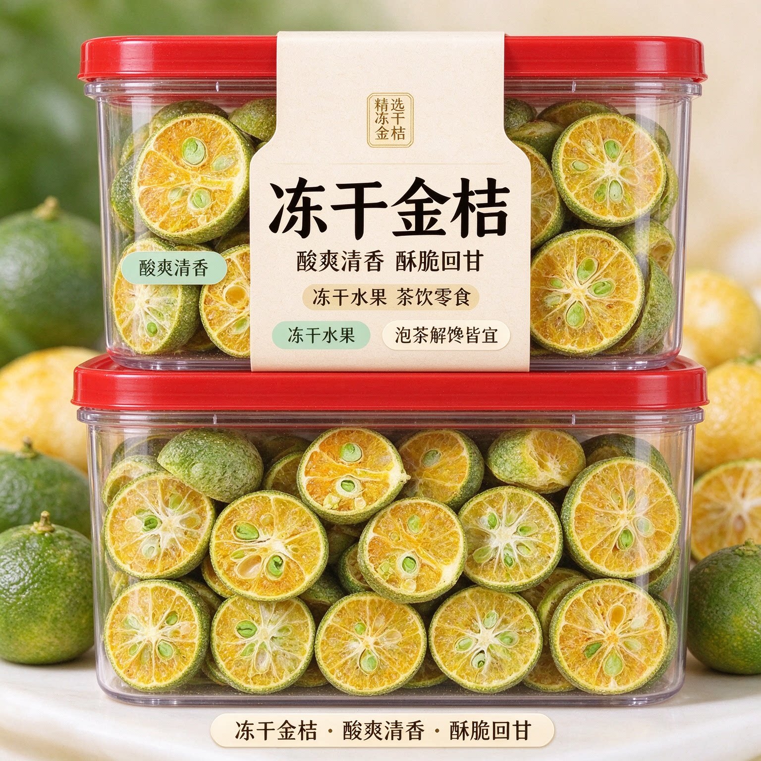 冻干青金桔青柠泡茶果干