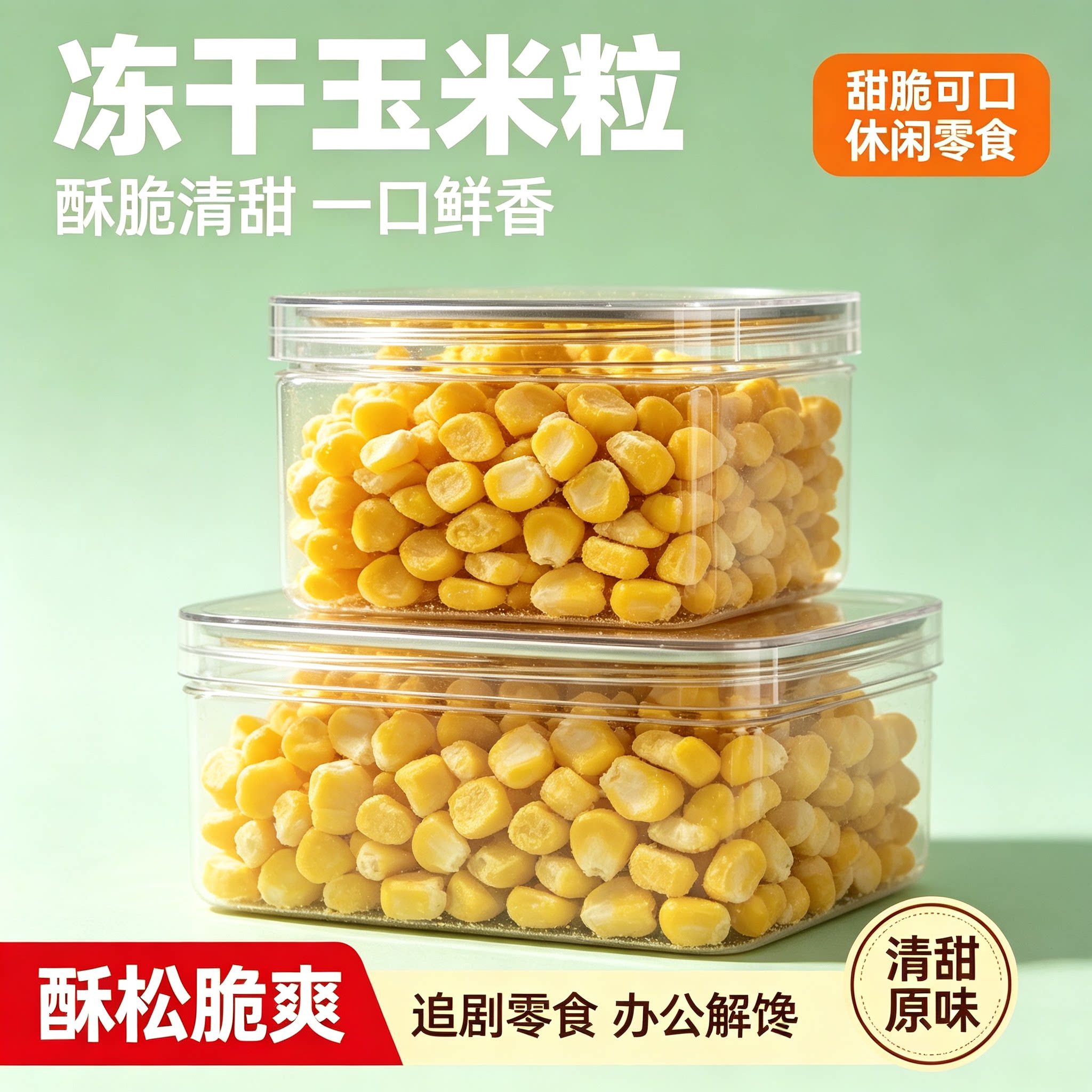 非油炸酥脆冻干即食甜玉米粒