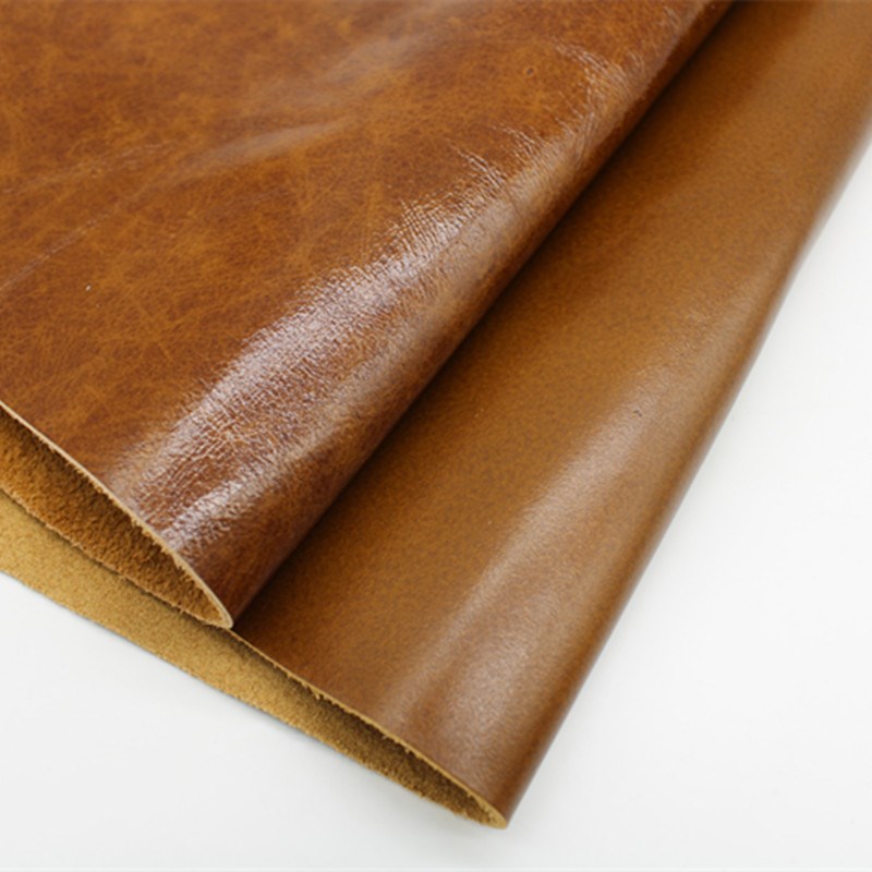 棕色平纹油d蜡料头层牛皮真艺欧式沙发座椅床头皮料整张皮