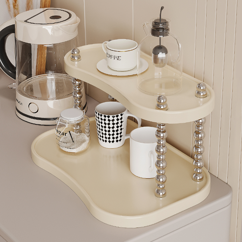 杯子置物架桌面多层茶杯水杯w架子杯架高级感轻奢家用咖啡杯收纳