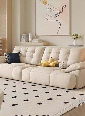 雯P1奶油风雪尔尼布艺沙发GD3BCRmh户型客现代简约新款复朵古风小