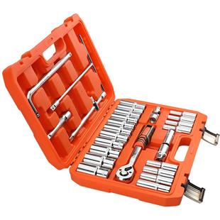 2手速8件快棘轮套筒扳修组合套装 外六角多功能汽工具套管套筒CLX