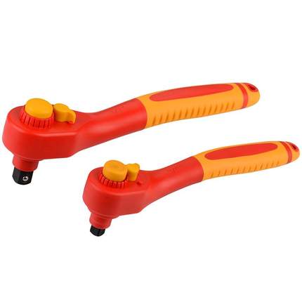 艾威博尔双色柄VDE绝缘快脱速棘轮扳手4103落11EFB410312