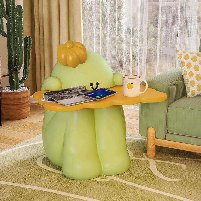 仙人掌边几几床茶头柜客DF117厅儿童房卧室沙发电柜旁视奶地油风