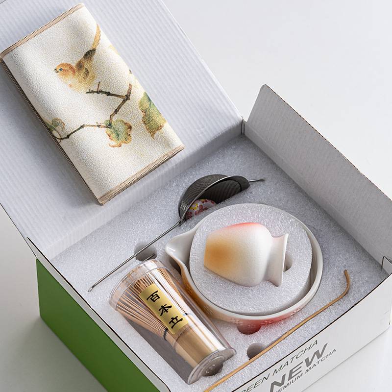 非遗竹茶筅抹茶碗日式打茶工具茶碗带嘴茶具配件宋代点茶打茶刷子