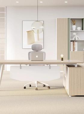 新款高档简约现代老板公办桌经理组总裁董事长老板桌椅03632桌合