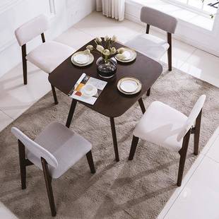 组5V阳台茶桌椅合套装 简约木餐桌家用小户洽LAU谈实小圆桌椅接型