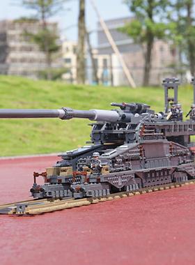 开智10005拉巨古列斯塔夫车炮模多型积PXL木大人难度拼装炮玩具