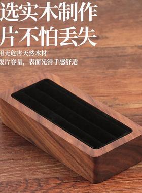 吉他拨片架纳盒实木电DGP弹奏出演贝斯民谣收纳拨底座收日式片持