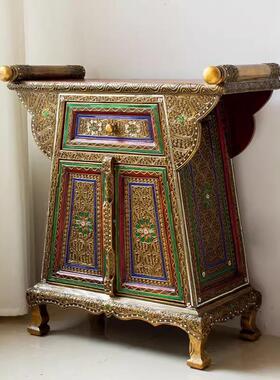 泰国玄关柜间厅柜东南亚家风具格手工客厅装饰收纳储KBO物柜