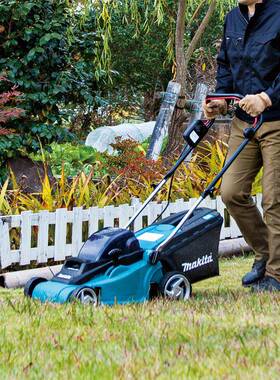 M原装牧田akita打机草机手DLM432推式修18+18V充电式草坪剪机除草