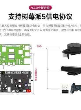 ROS扩机FZA器S人主控制板STM32F103RCT6开发RO2小车I驱动展MU树莓
