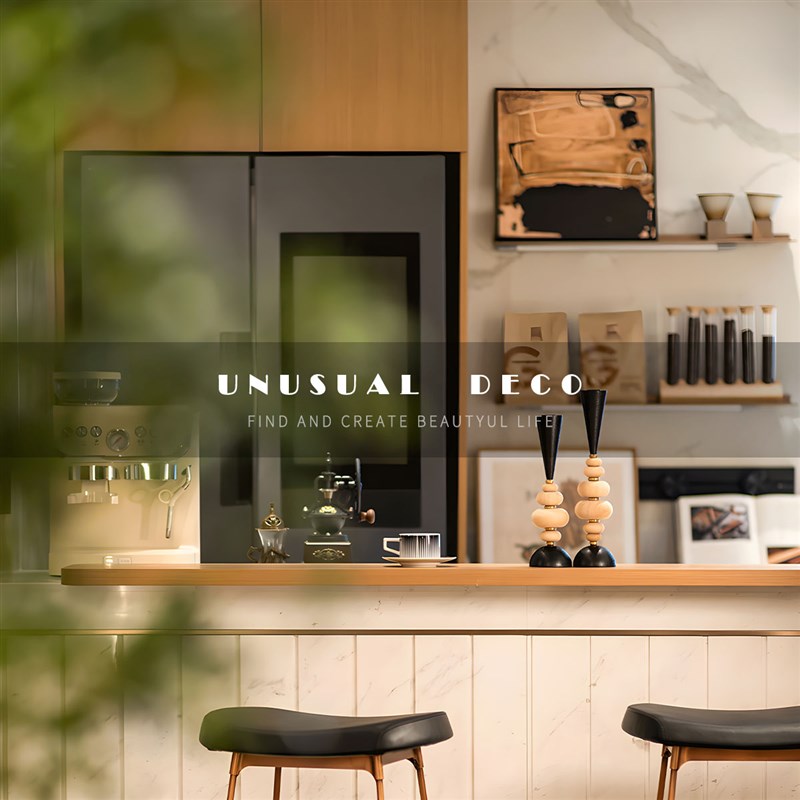 S 北欧b轻奢样板间茶水室咖啡厅咖啡磨豆机组合饰品摆件