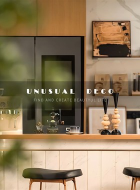 S 北欧b轻奢样板间茶水室咖啡厅咖啡磨豆机组合饰品摆件