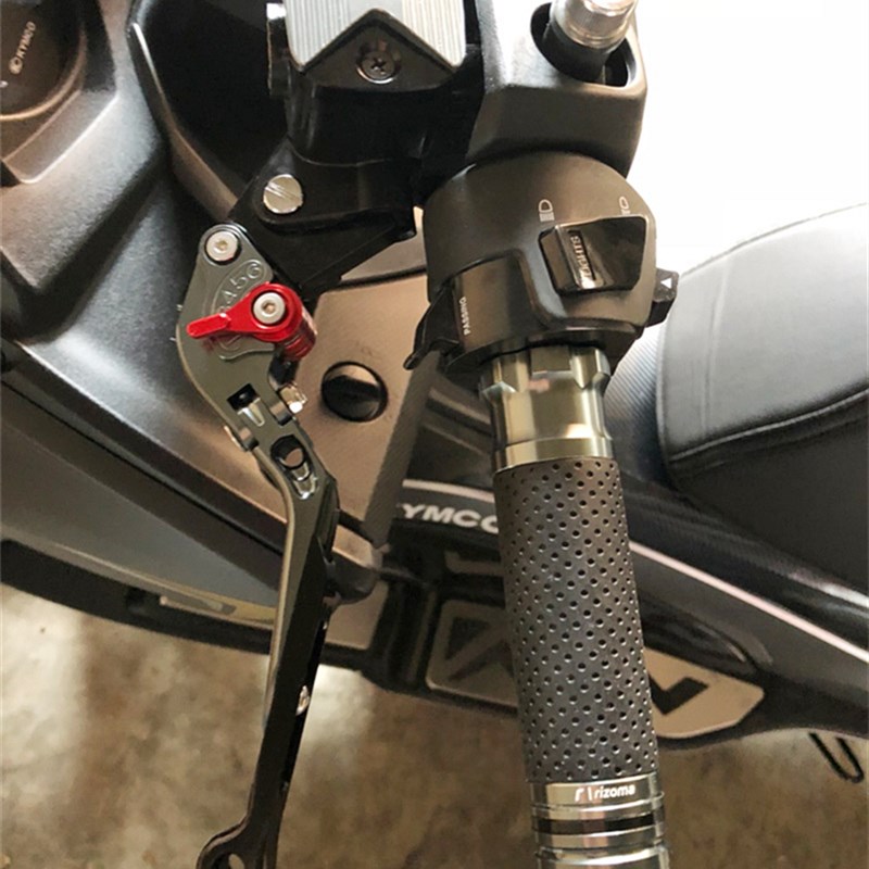 适用光阳a赛艇KXC300i 改装刹车离合牛角手把拉杆可调把手