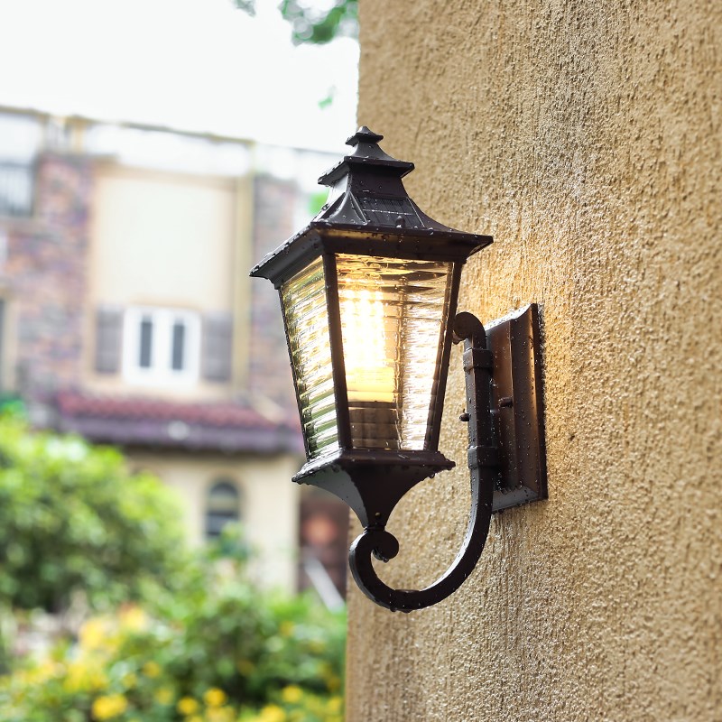 户外防水壁灯简约室外庭院灯外墙E太阳能花园别墅阳台大门灯