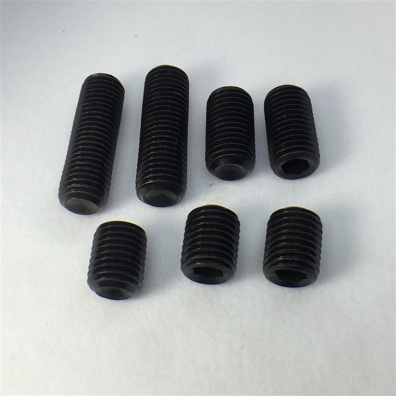 M14X10-M16X10-100碳z钢发黑内六角平端紧定螺钉无头机米螺丝顶丝