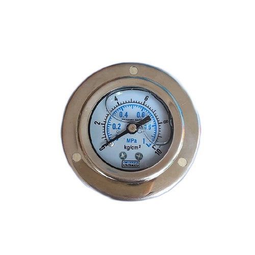 轴向带边面板式耐震压力表YN40ZT10KG 1MPA液压表水压表YN40Z无边