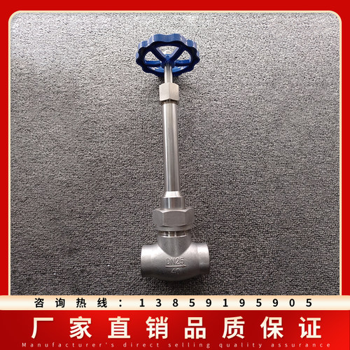 不锈钢304低温截止阀DJ61F-40P焊接长轴 低温阀门DN10 15 20 25 3