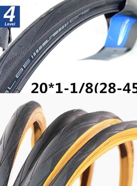 世文scwe OE 20*1.1 406/4F51 20寸折叠车芒果防刺外胎 黑芒