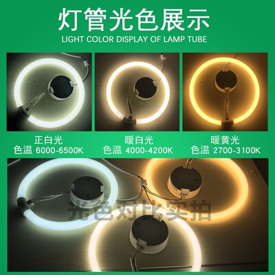 环形灯管圆形四针节能灯p56三基色荧光灯22w32w40w55W吸顶灯