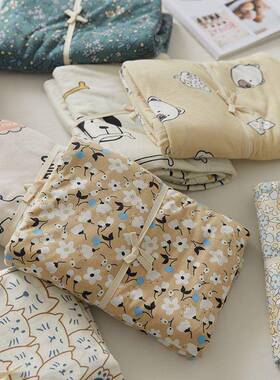 Saremiy裸睡26824针织l棉小碎花床单床笠单卡通纯棉件全棉h天竺棉