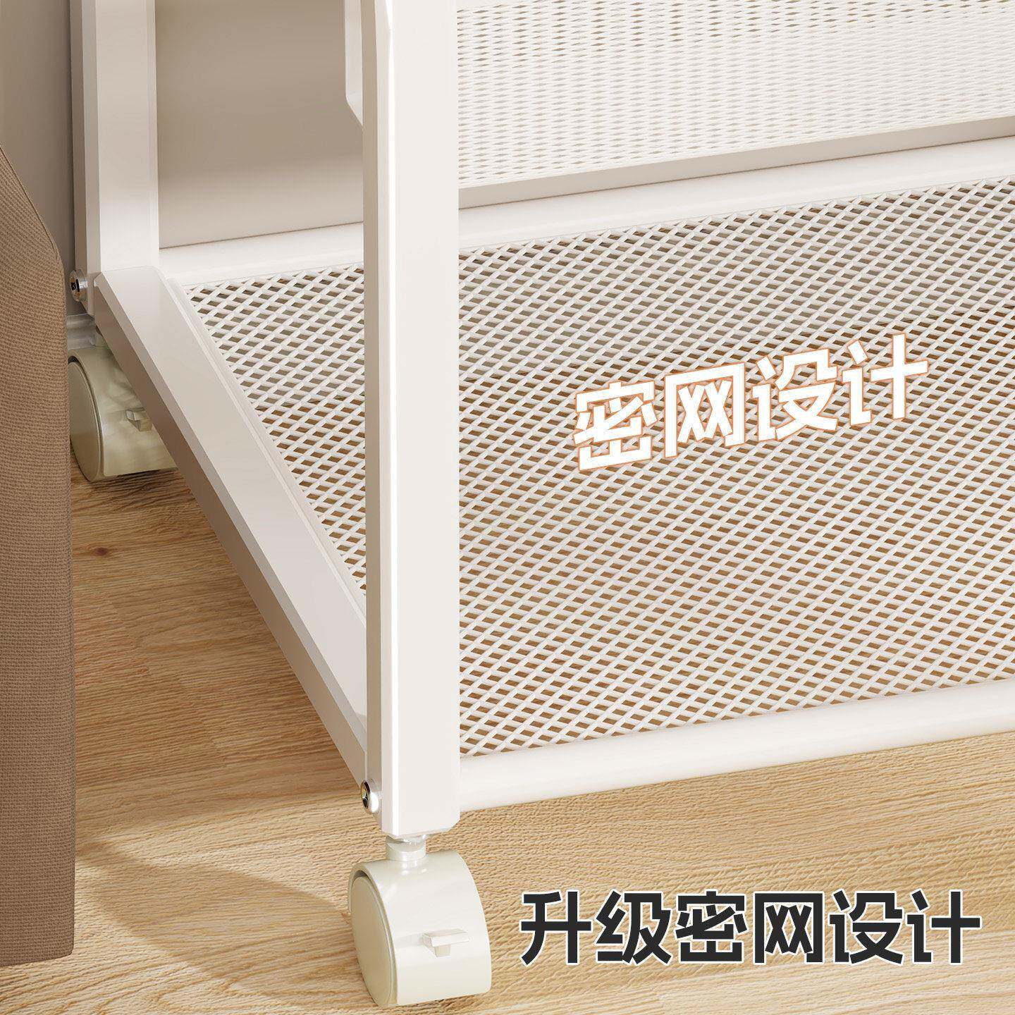 儿书车架移动小推简易装书箱宝宝PVB童绘本收纳架一体靠墙书柜读
