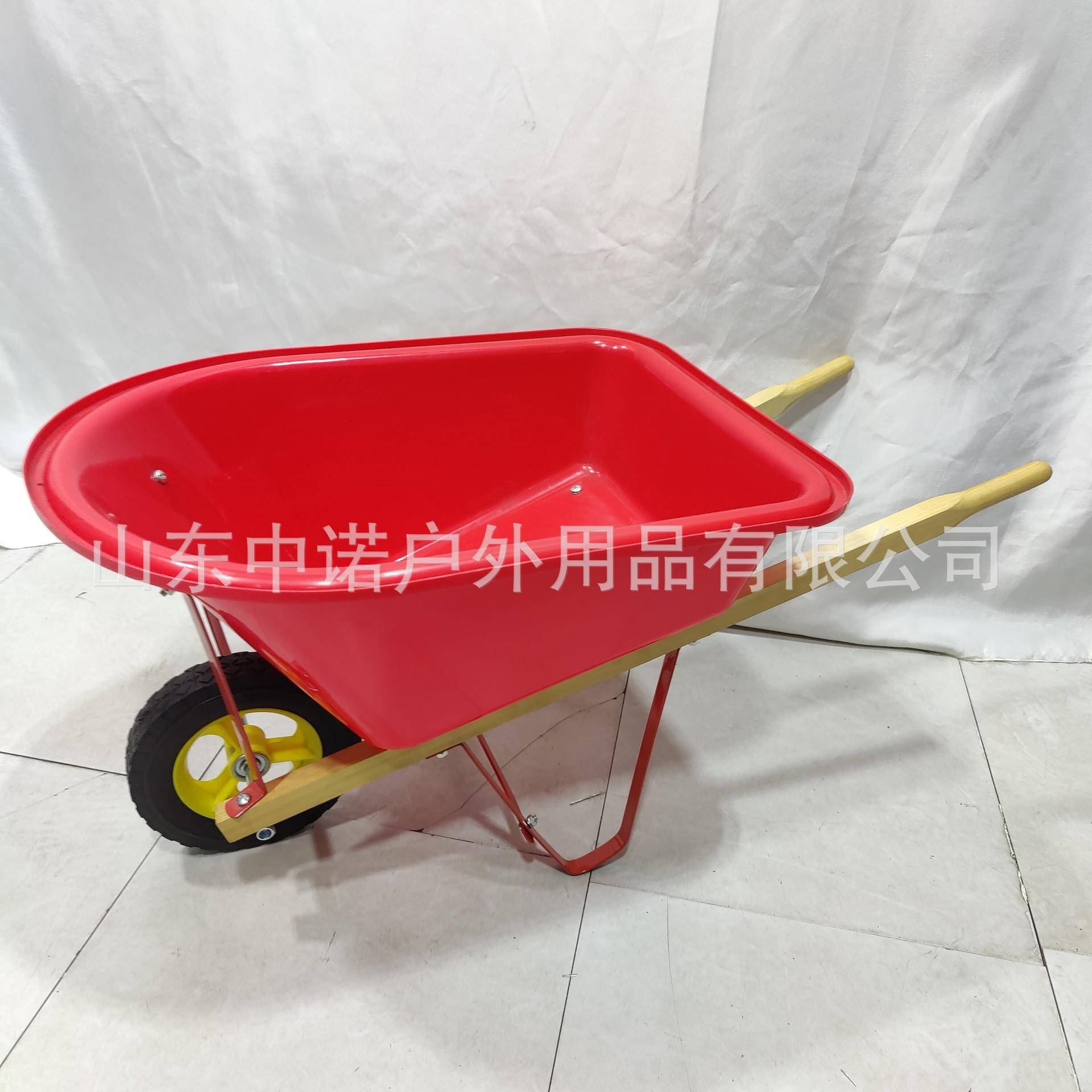 户外手园独轮儿童玩具手推车轻型木花质GLC翻斗车小推车玩沙玩具