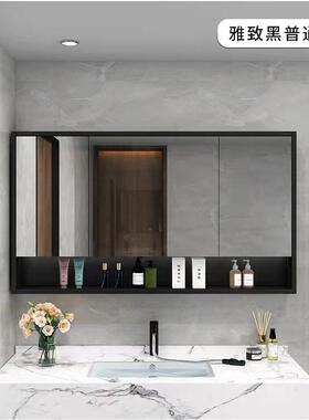智能浴室柜单独挂墙镜式收带纳置物架tb-65917体卫生一间除雾实木