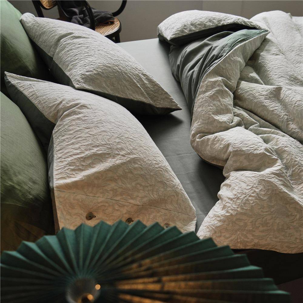 A版色织棉空气感大提单花复古全纯棉四RXB件套B版长绒纯棉色床床