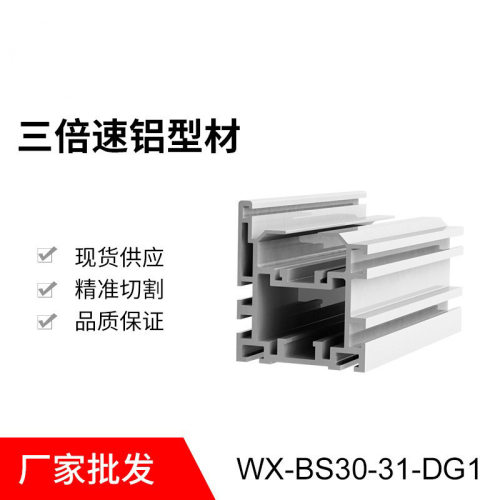 三倍速铝型材 31.75节距倍速链 BS30-C210A 配套铝型材 厂家供应