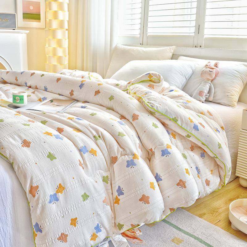 A大豆纤被被子单双人加厚冬学生小清新印花维被类芯宿舍博芸佳纺