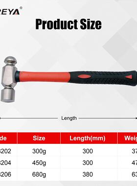 SFRT108202EYAT磁102钛合球8头锤无金钛合金工具塑料手柄