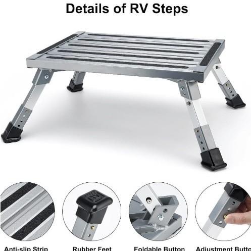房车凳可调高度RV阶凳T铝凳HLF踏踏步RVSE台凳P铝合金房车踏板
