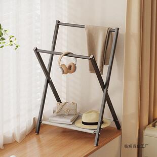 飘窗地无品牌/衣架架落窗台折挂衣架可叠卧室隔夜衣服收纳架挂裤