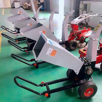 柴油树枝碎机电移启动大力树木果木碎枝机粉推车33255款马动式碎