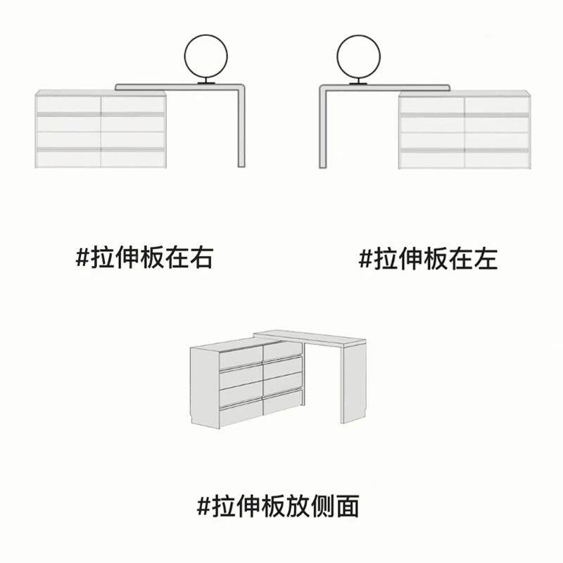 梳妆台约现代无品牌/床简尾斗柜转一体化桌实木妆小户型角储物卧