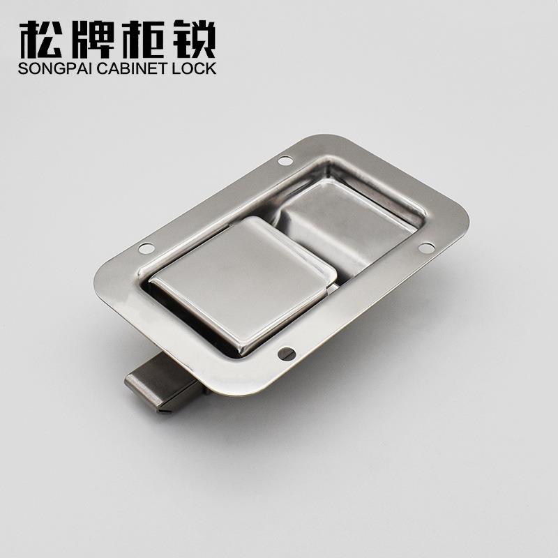 松牌柜锁锁S866-不7/7MA/7JJM-1P锈钢面板工业柜锁配电箱动力柜门