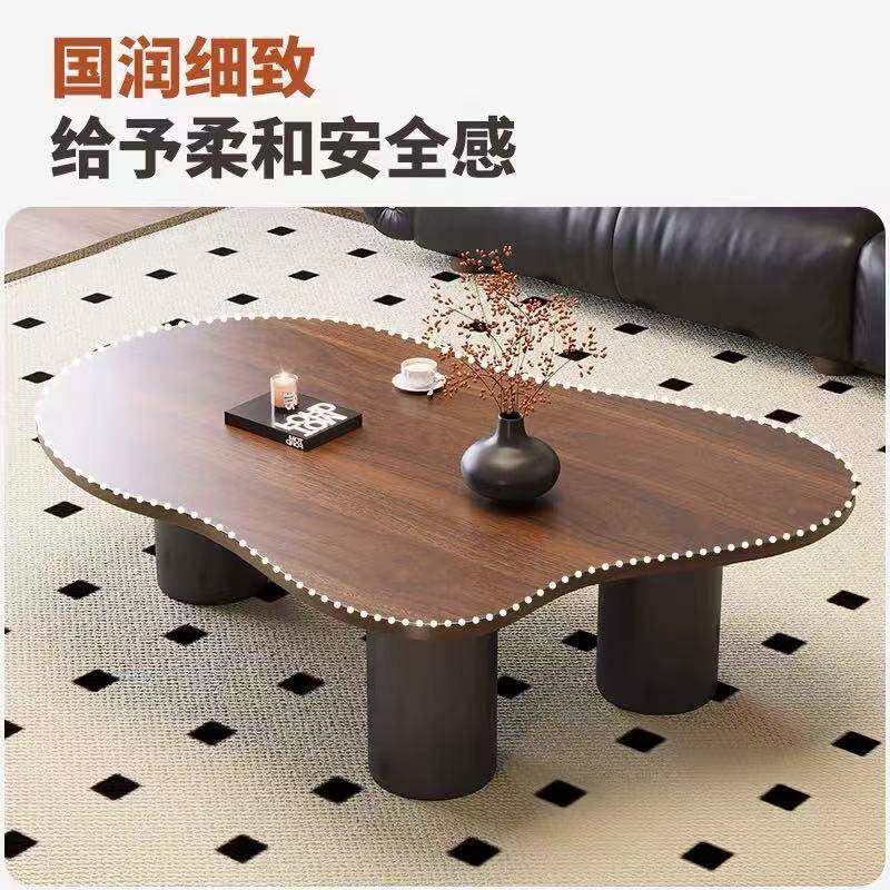 朵法式极简轻奢复古胡桃木云几无品牌/桌子小用户型客厅家现代桌