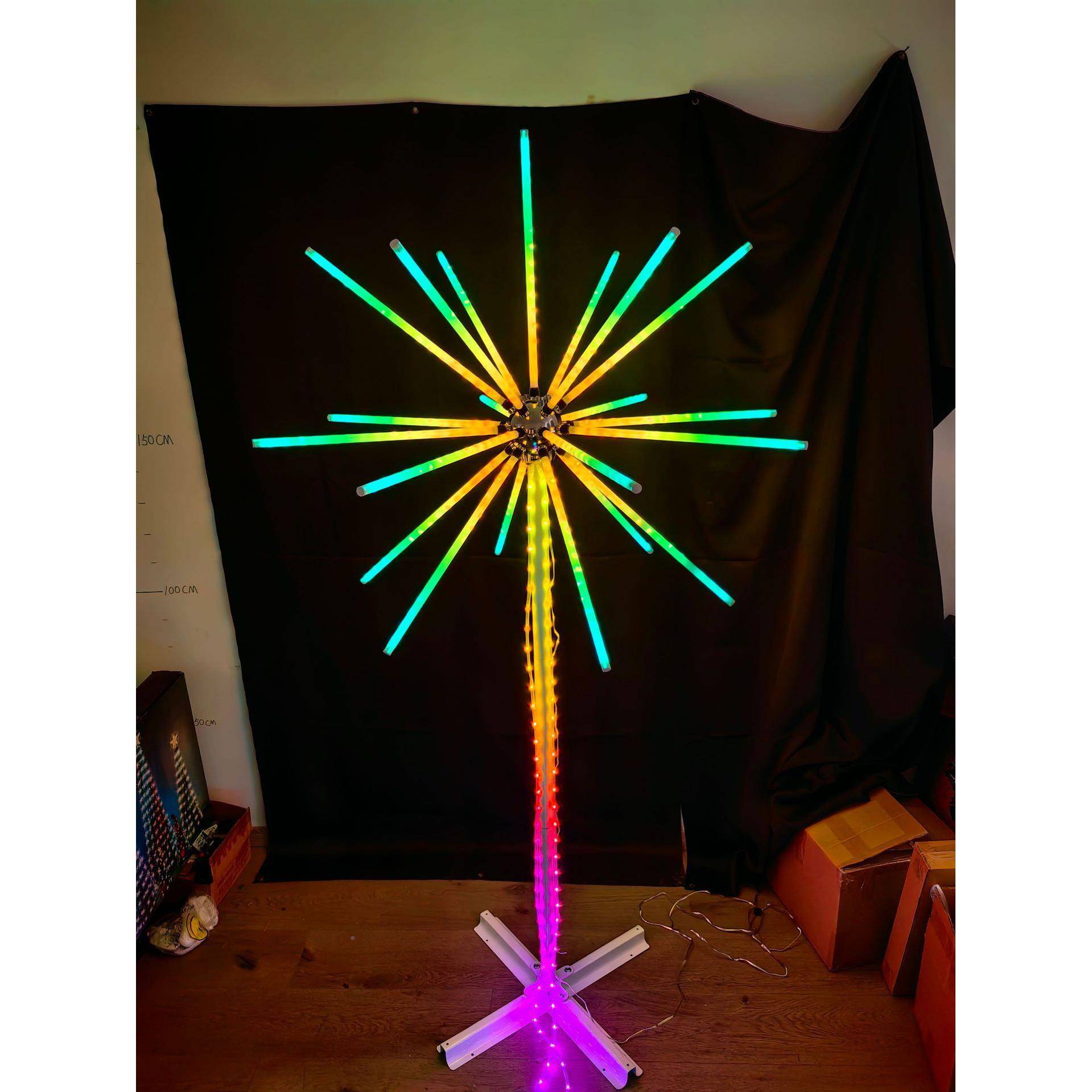 立体烟花灯景观数亮化爆户外防水跑马流水灯edl码炸星RKU烟花灯