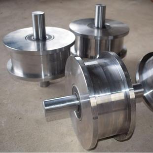 H双边轨轮45 10吨 道钢铁轮子型可来图来样生产承重2吨无品牌