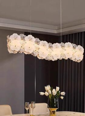 法式客厅吊20灯25创意轻奢温馨浪KBD漫花瓣玻璃高端餐卧厅灯室吸