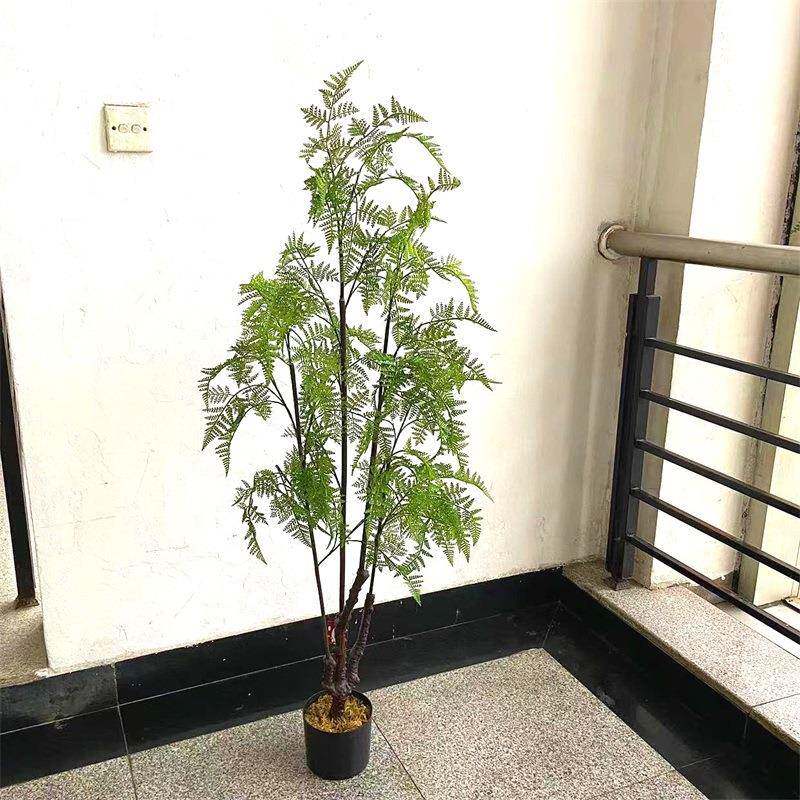 工尾厂店仿蕨类植物盆栽摆件马蕨手感88004蕨羊齿树蕨家真居装饰