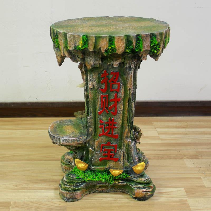 招财进WCL宝吉祥如意假山流水喷泉底座水景装摆饰水轮落风地品件1
