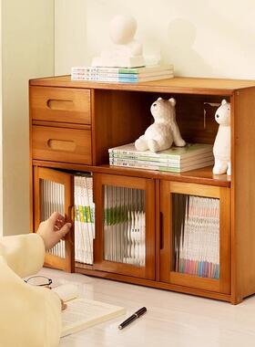 桌儿童桌书面书架置物架书纳柜书上的置2537TMZW物架简易小书架客